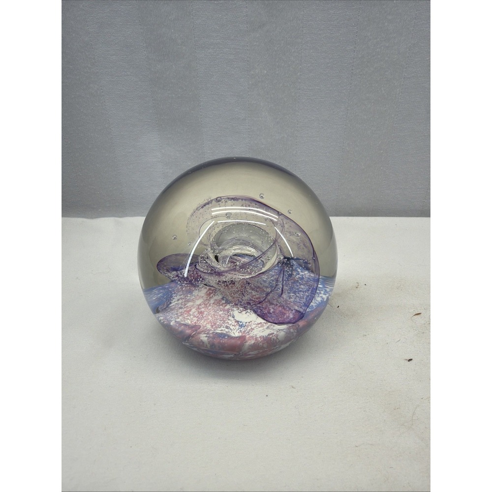 SELKIRK Glass Scotland  Paperweight, With Label
